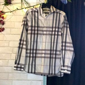 Men’s Burberry Plaid Botton Down
